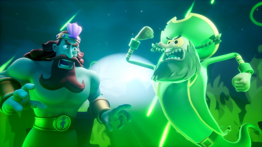 König Neptun und der Fliegende Holländer geraten in der Krossen Krabbe aneinander.