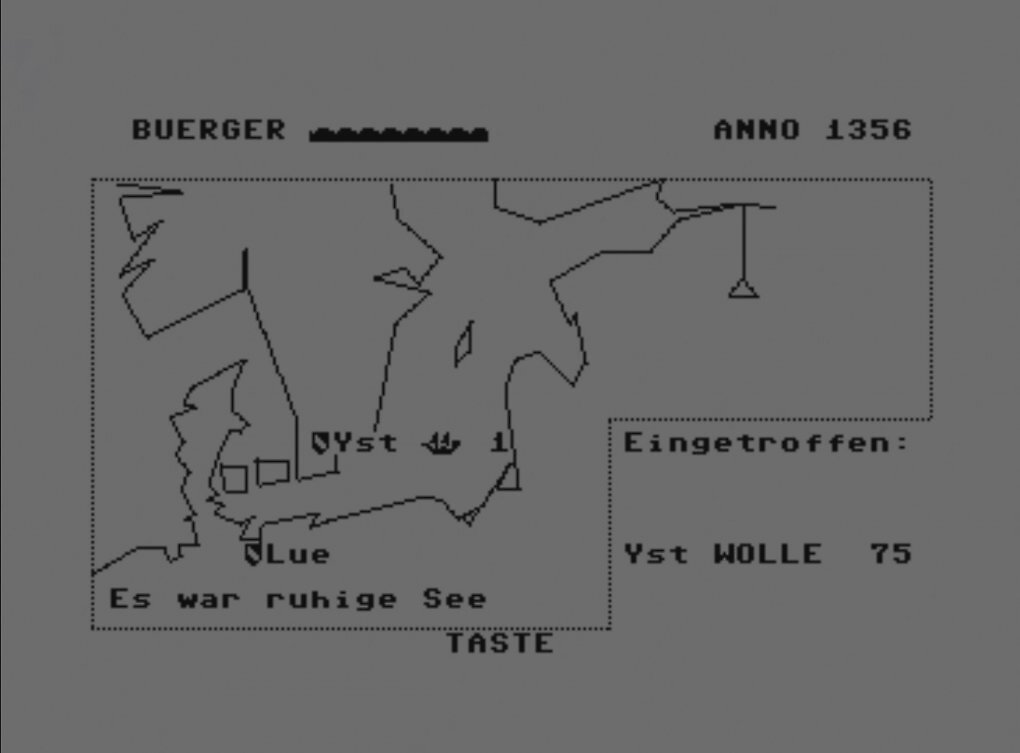Das C64-Spiel Hanse