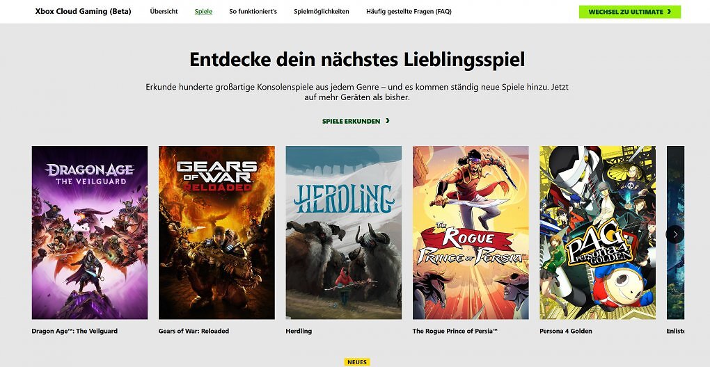 Xbox Game Pass Cloudgaming