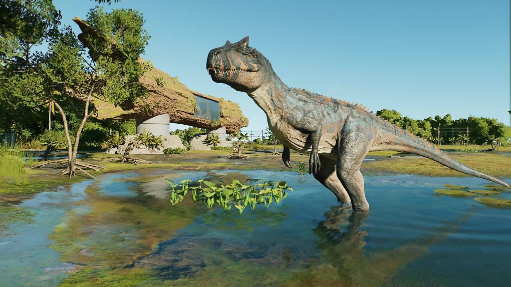 Ein Allosaurus ist zwar nicht ganz so gefährlich wie größere Fleischfresser, doch mit seinen Beißerchen sollten wir ihn nicht unterschätzen.