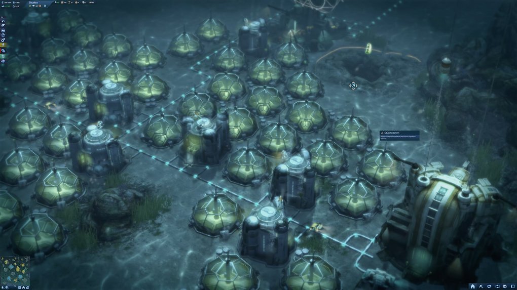Ein Unterwasserplateau mit Algenfarmen in Anno 2070