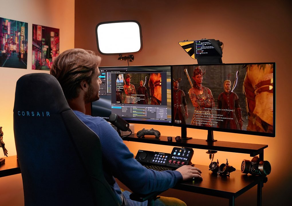 Besonders für Streamer interessant: Der Elgato Prompter kann euren Twitch-Chat abbilden.