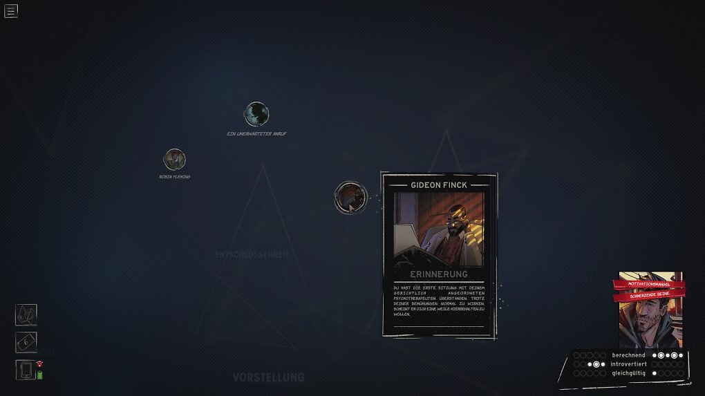 <i>Die 'Mindmap' enthält auch Informationen zu allen wichtigen Charakteren, Orten und Geschichten der Spielwelt.</i>