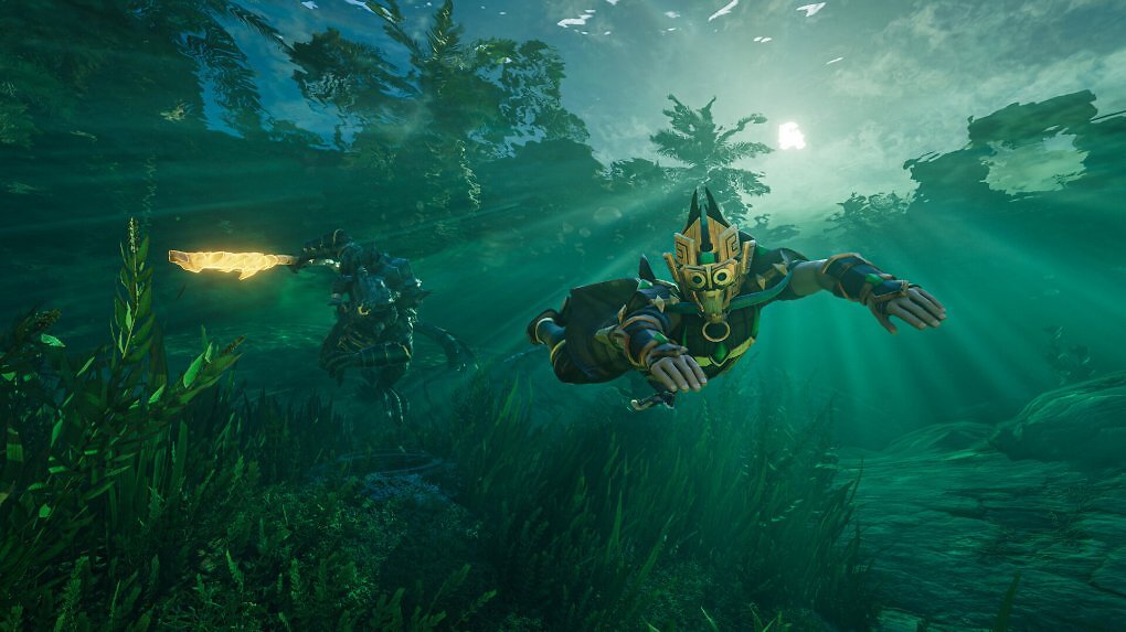 Mit dem Update Wake of the Water veränderte sich das Gameplay von Enshrouded nochmal massiv. Die Voxel-Technik und die Wasser-Mechaniken harmonieren großartig.