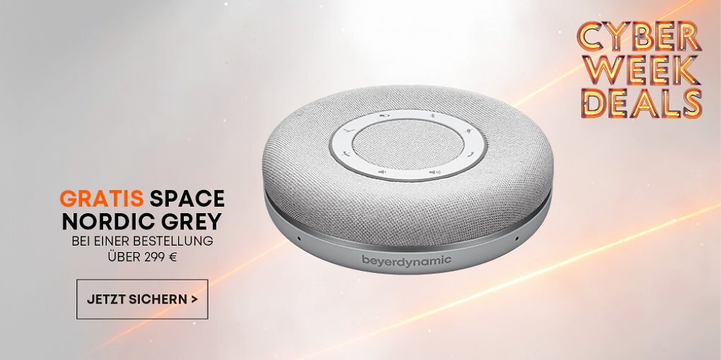 Schnappt euch die Cyber Monday Schnäppchen bei beyerdynamic! Jetzt bis zu 60% sparen!