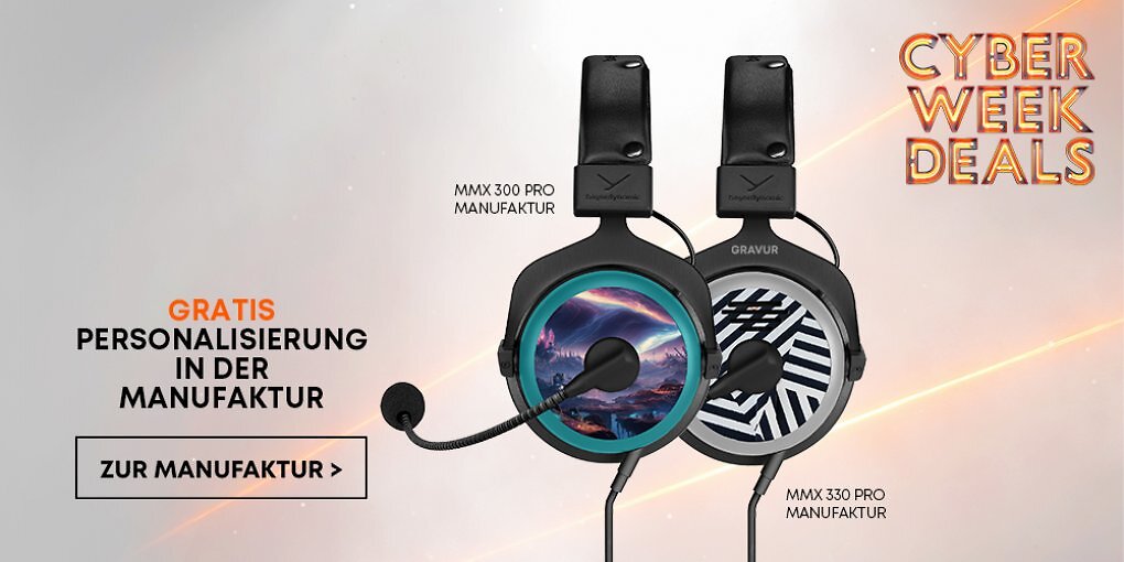 Schnappt euch die Cyber Week Schnäppchen bei beyerdynamic! Jetzt bis zu 60% sparen!