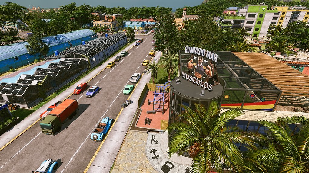 Die Entwickler von Gaming Minds haben Tropico 7 in ihrer hauseigenen Engine von Grund auf neu entwickelt. Der typische optische Stil ist aber sofort wiederzuerkennen.