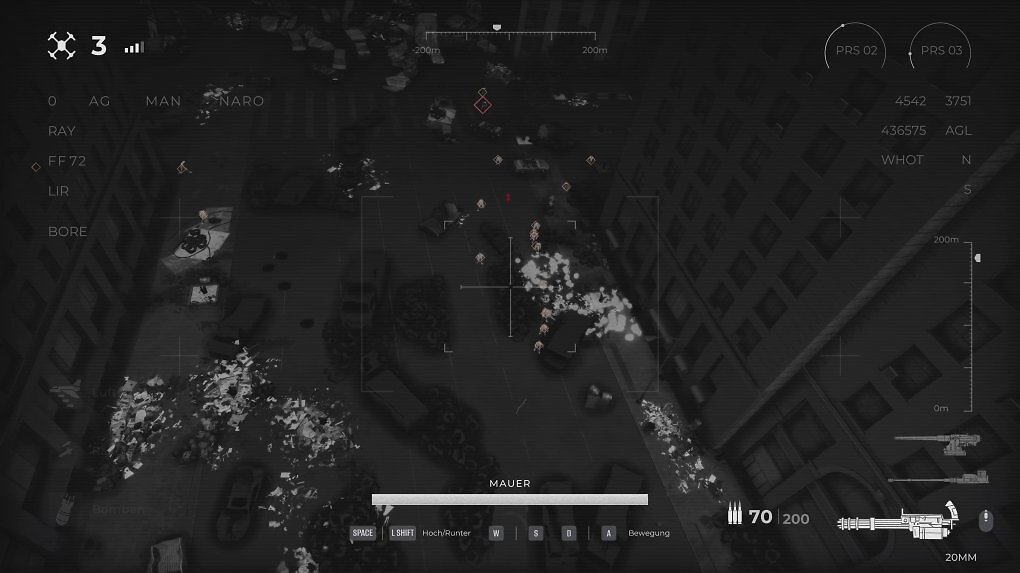 Die Wellenverteidigungs-Missionen mit der Raketen-Drohne hätte sich das Spiel sparen können, viel mehr, als auf rote Punkte zu klicken,haben wir hier nämlich nicht zu tun.