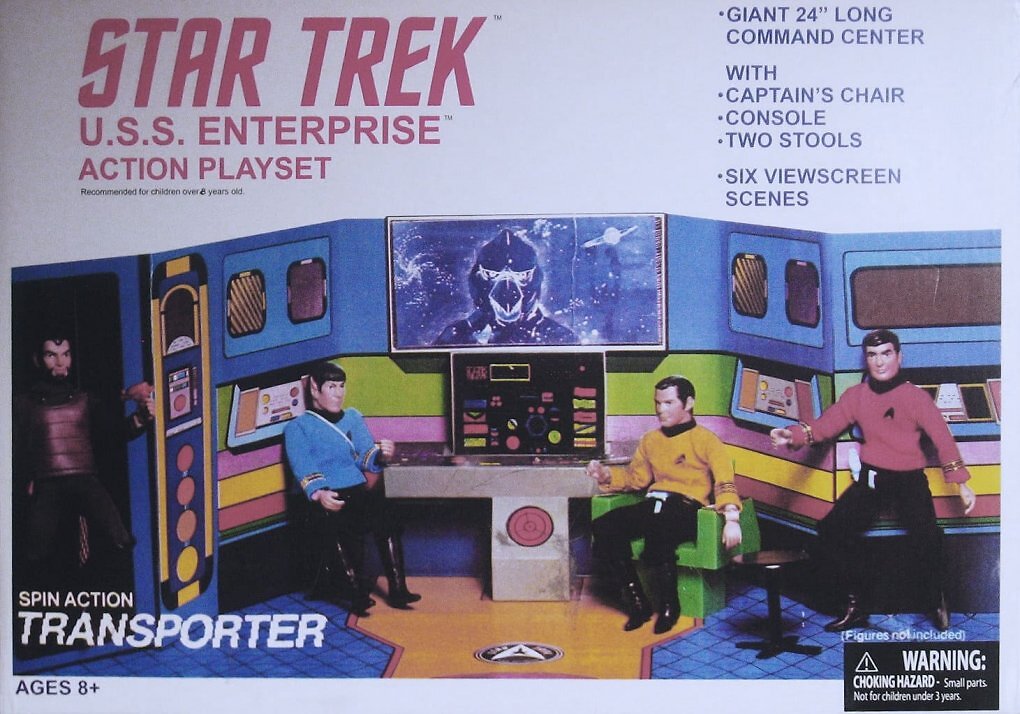 Das Brücken-Playset, ein Klassiker des ersten Trek-Actionfiguren-Herstellers Mego.