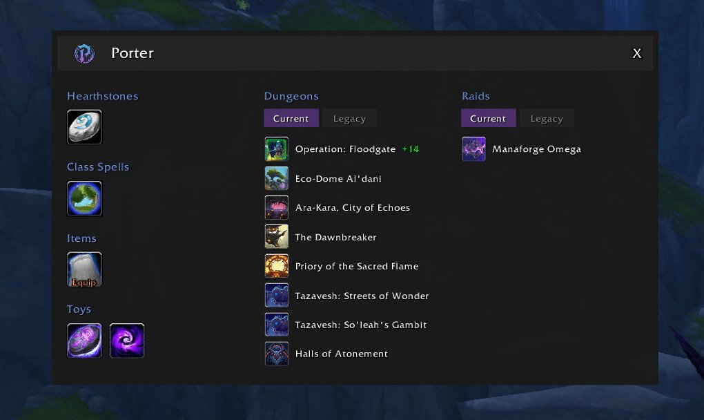 So sieht Porter im Spiel aus.