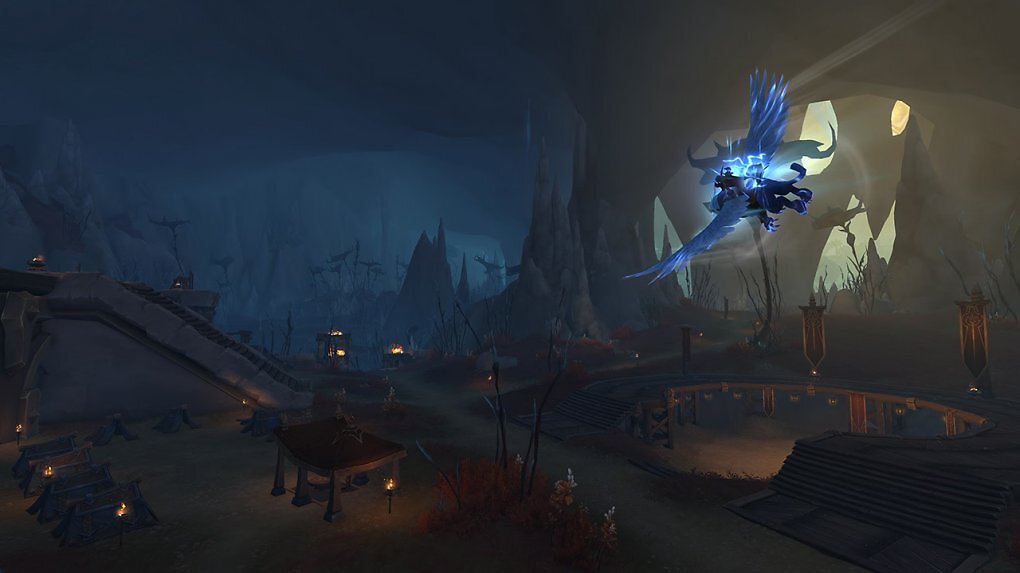 Himmelsreiten in World of Warcraft.