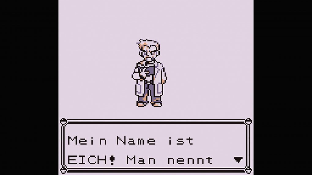 Professor Eich eröffnet mit seiner Rede nicht nur das Spiel. Er schenkt uns unser erstes Pokémon und wäre sogar ein letzter Boss gewesen! Leider hat der Kampf die Konzeptionsphase nie verlassen.