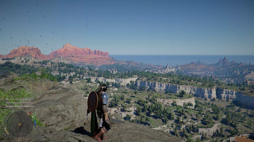 Hier hat man lange zu tun. Erst nach 30 Stunden und mehr haben wir so langsam begonnen, die Grenzen des Startgebietes zu überschreiten. Wohlgemerkt ohne alle Quests erledigt zu haben.
