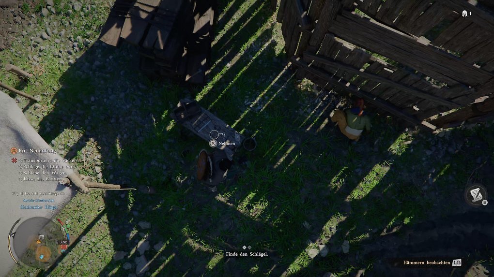 Nehmen oder springen? Der Controller ist doppelt und dreifach belegt. Da muss man schon genau zielen mit dem Kamerawinkel, damit das Spiel den Kontext versteht.