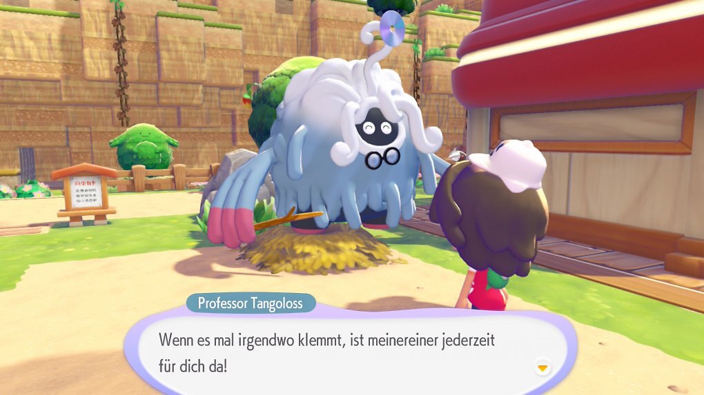 Professor Tangoloss ist euer Hauptansprechpartner im Spiel. Er zieht mit euch auch von Gebiet zu Gebiet.