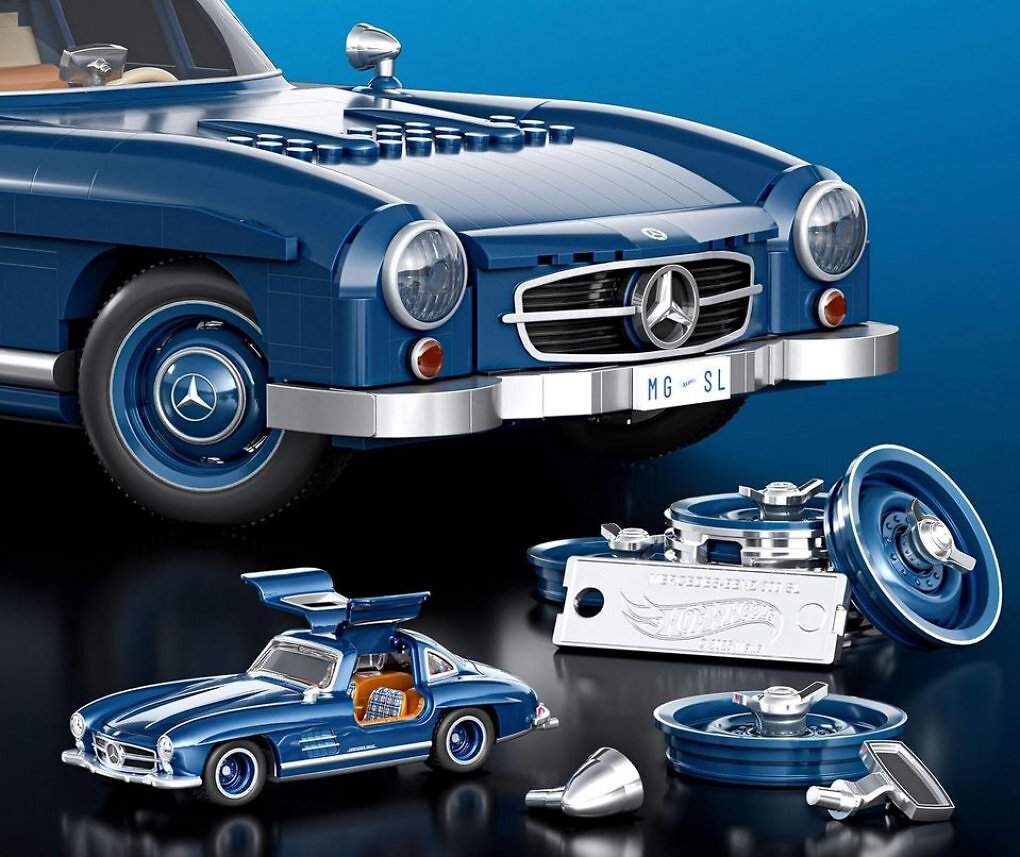 Mercedes Benz 300 SL Exklusiv Auto Metall Nummernschild