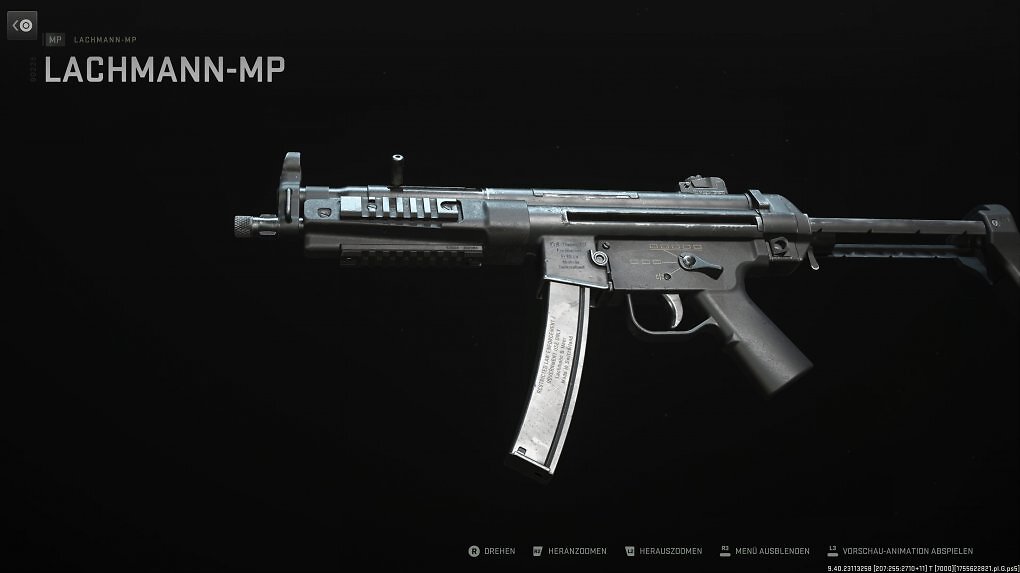 Die aktuelle Inkarnation der MP5 im Modern-Warfare-Universum ist die Lachmann-MP von der Firma Lachmann &amp; Meer - offenbar ein Schweizer Konzern.