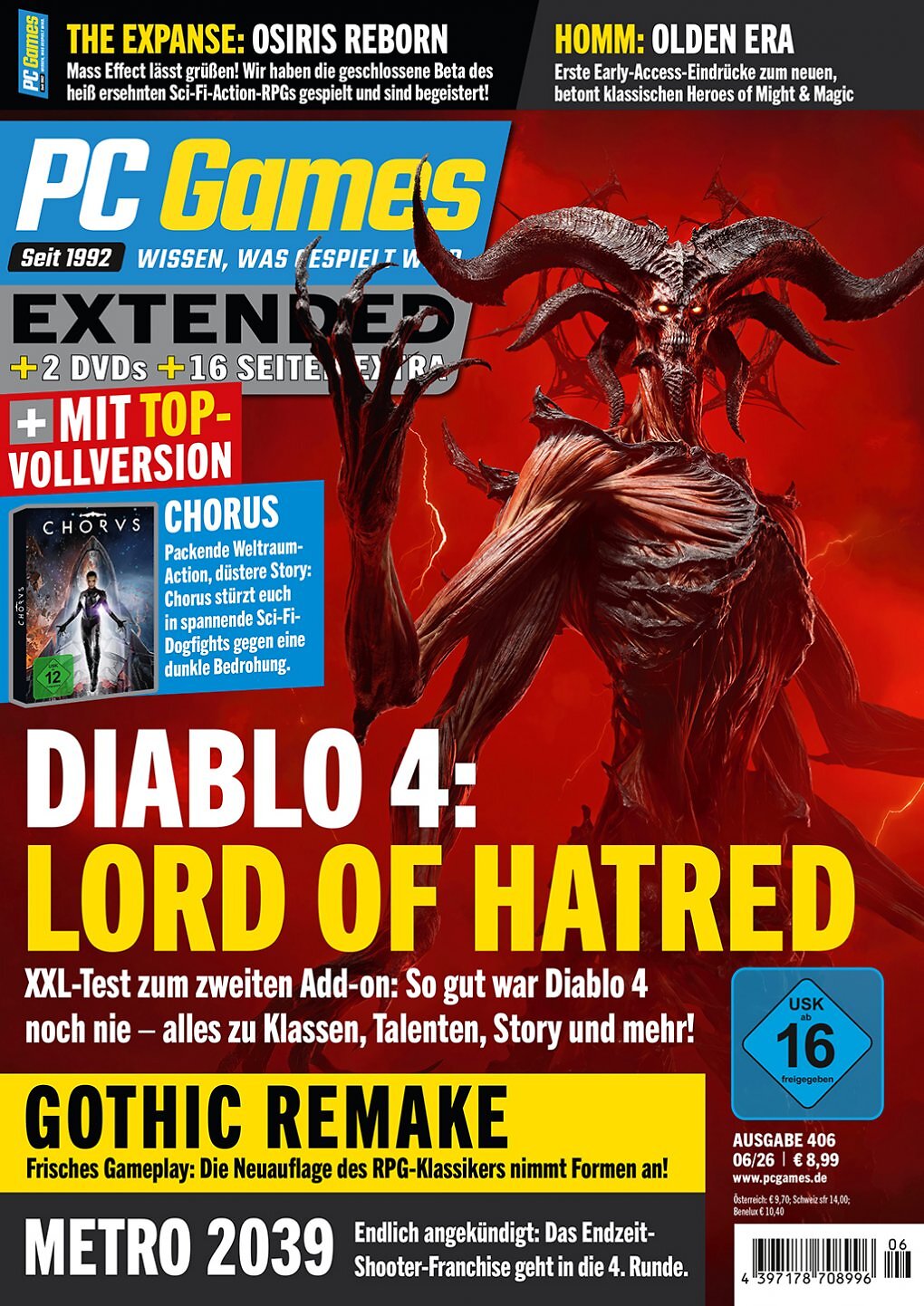 Das Cover der PC Games Extended 06/26