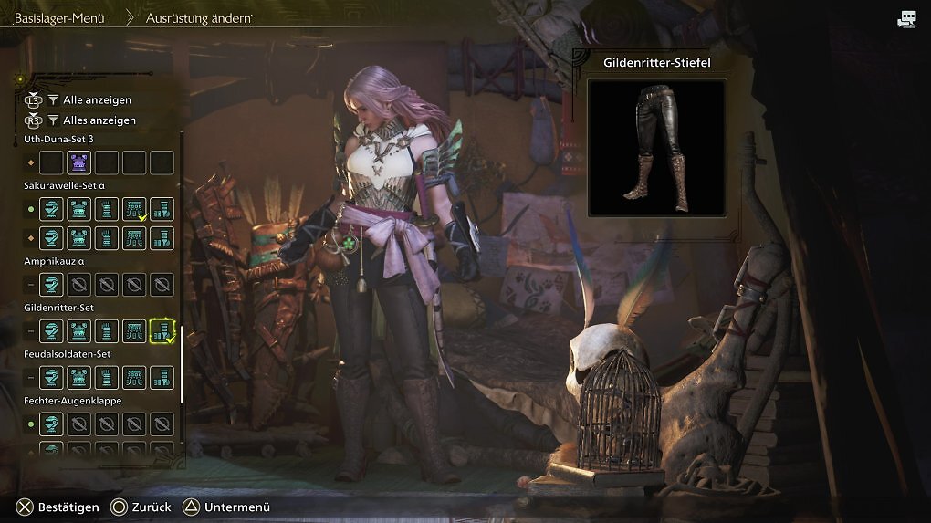 Die zwei Stunden im Charaktereditor waren nur der Anfang: Mit den zahlreichen Rüstungsoptionen geht der Spaß in Monster Hunter Wilds erst so richtig los.