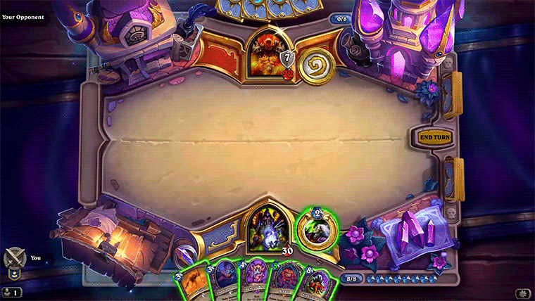 In Hearthstones Erweiterung 'Flucht aus der Violetten Festung' setzt der Dämon Moragg weitere Dämonen frei.
