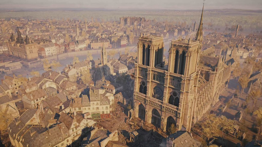 Paris zur Zeit der Französischen Revolution hat zwar wenig mit Assassin's Creed Hexe zu tun, doch Notre-Dame weist ein paar Gemeinsamkeiten mit der Nürnberger Lorenzkirche auf.