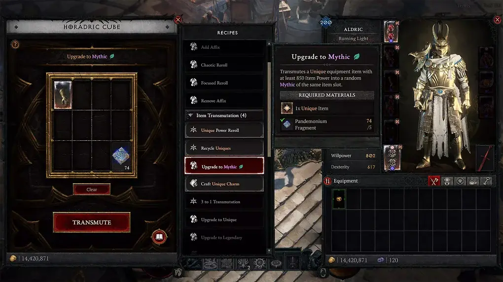 Diablo 4 Saison 14: Wer jetzt Mythics craftet, bereut es nächste Woche womöglich (2)
