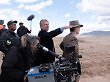 Christopher Nolan bei den Dreharbeiten zu Oppenheimer.