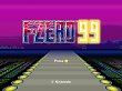 Der Titelbildschirm von F-Zero 99