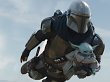 Mando fliegt mit Grogu
