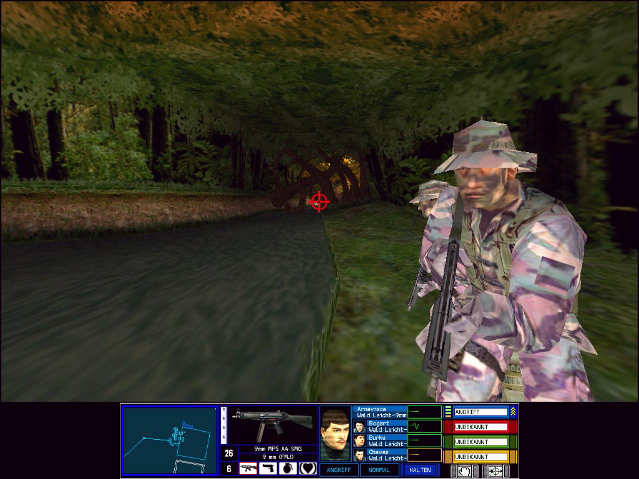 [26/11/2001] Der Urwald ist eines der neuen Grafiksets im Add-on, die trotzdem alt aussehen.