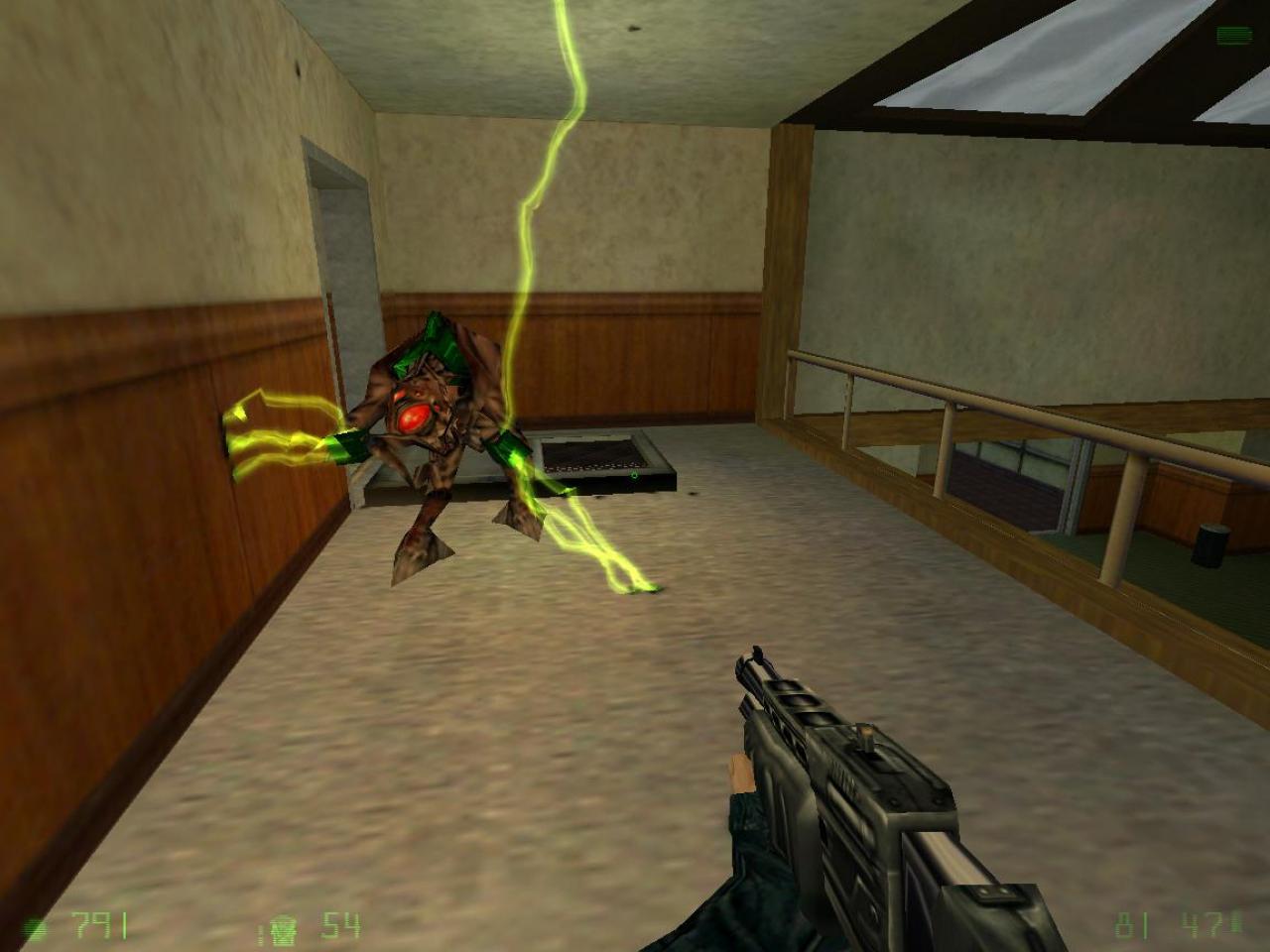 [26/11/2001] ELEKTRISCH Gute alte Bekannte aus dem Originalspiel, wie die Elektromonster, bereiten Adrian einen heißen Empfang.