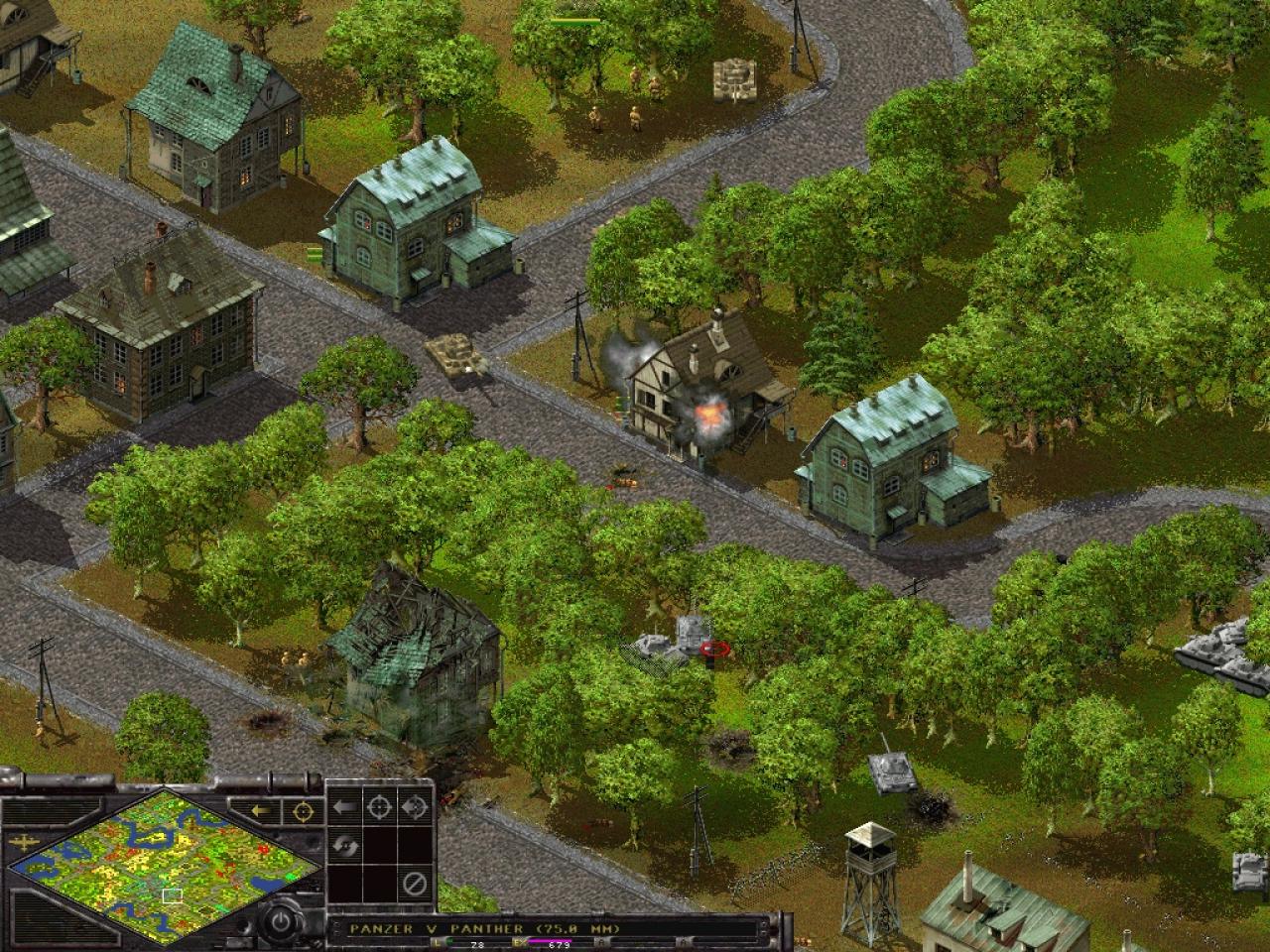 [26/11/2001] HÄUSERKAMPF In den engen Gassen solcher Dörfer kommen Panzer nur sehr langsam voran. Fußsoldaten mit Panzerfäusten können unter diesen Umständen sehr effektiv gegen die Stahlkolosse vorgehen.