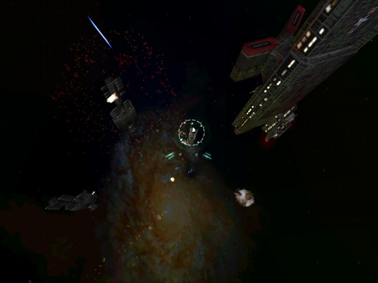 [26/11/2001] AUF DEN FERSEN Vorbei an Schlachtkreuzern einem Koalitionär hinterher. Die Rakete hat bereits aufgeschlossen, nur noch ein Knopfdruck trennt den Piloten vom Jenseits. Es sei denn, sein Kollege in Ihrem Rücken reagiert schneller.