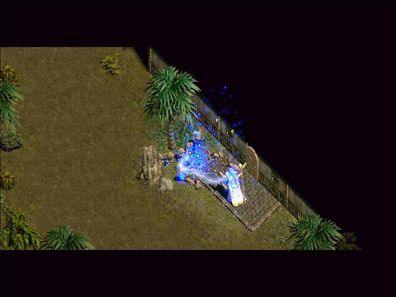 [26/11/2001] ELEKTRISCH Mit dem effektvollen Blitzzauber lassen sich praktischerweise gleich mehrere zudringliche Gegner gleichzeitig grillen.