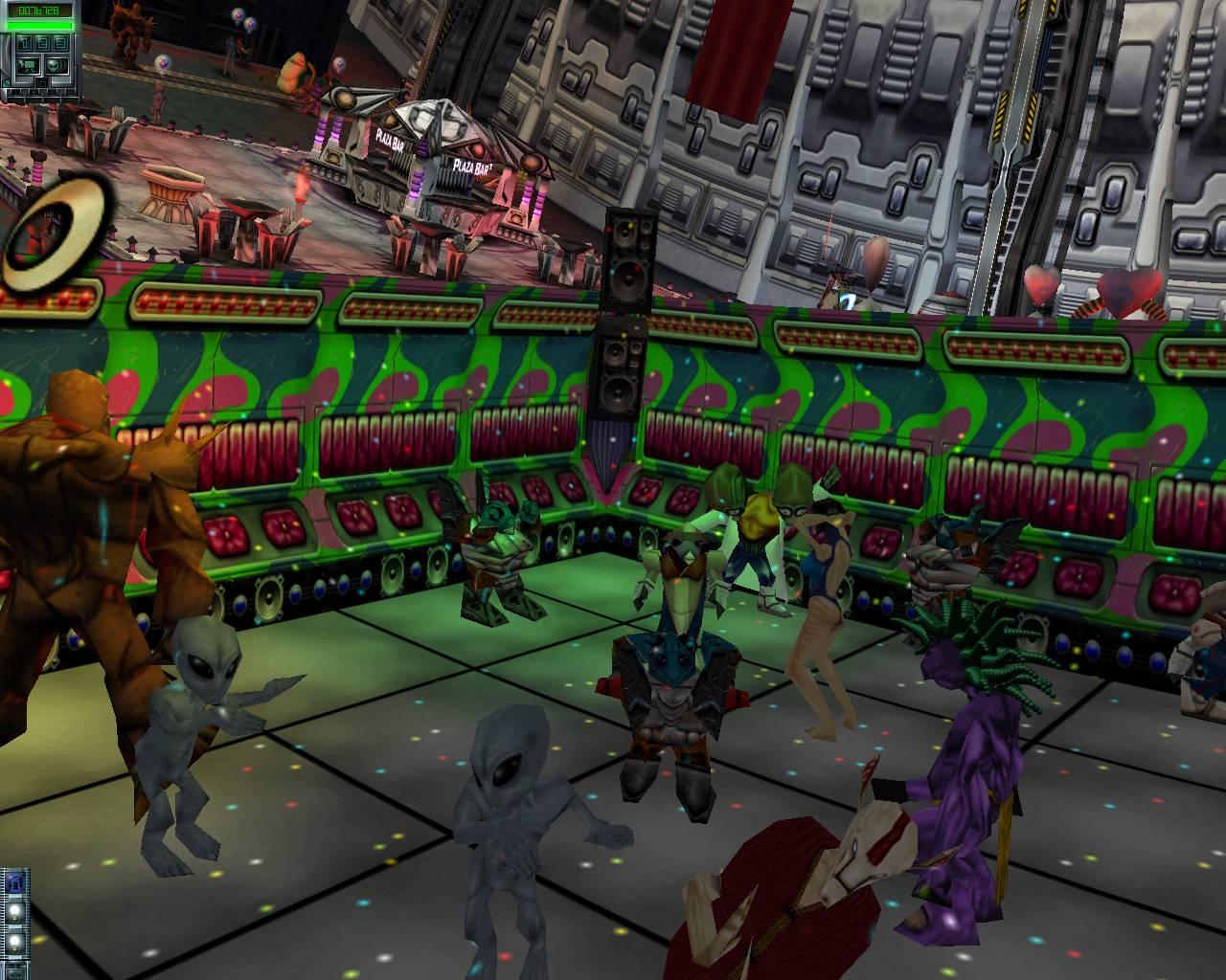 [26/11/2001] Die örtliche Disco hält schwer arbeitende Aliens bei Laune.