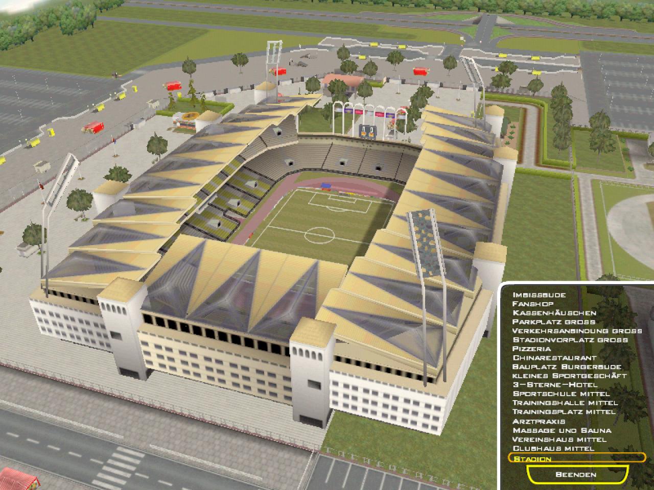 [26/11/2001] Die Stadionblöcke werden mit dem Patch auf Version 1.1 ausbaubar.
