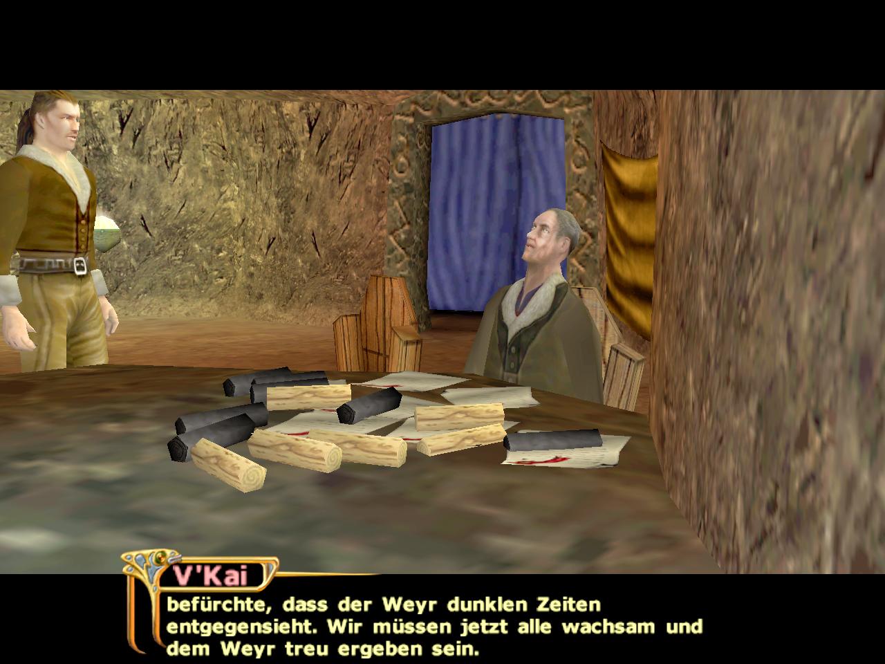 [26/11/2001] Mit Gesprächen verbringen Sie in dragonriders die meiste Zeit.