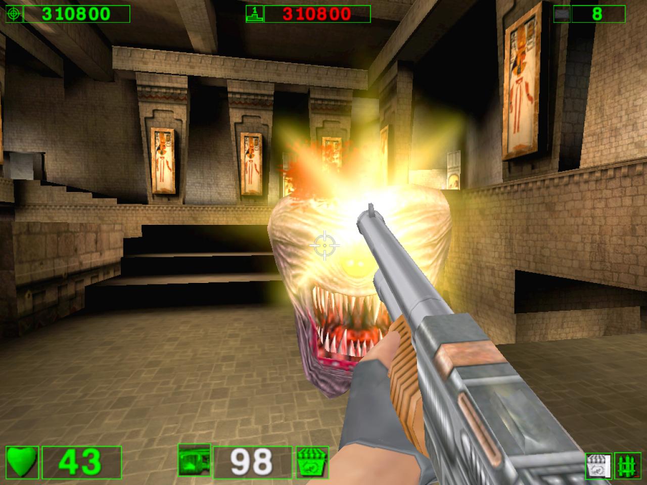 [26/11/2001] Der Look des Spiels orientiert sich an einem Klassiker von ID-Software, genauso wie das Aussehen der Gegner.