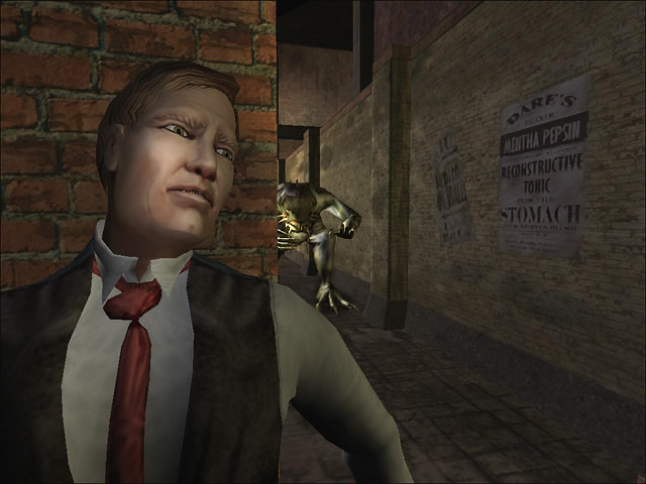 [26/11/2001] Call of Cthulhu: Dark Corners of the Earth bringt euch als Privatdetektiv Jack Walters in eine düstere Welt. Anfangs besitzt ihr für mehrere Stunden noch gar keine Waffen und schleicht durch dunkle Gassen und verlassene Hinterhöfe auf der Suche nach entscheidenen Hinweisen. Später kommen diverse Pistolen hinzu, die ihr klug einsetzen müsst.