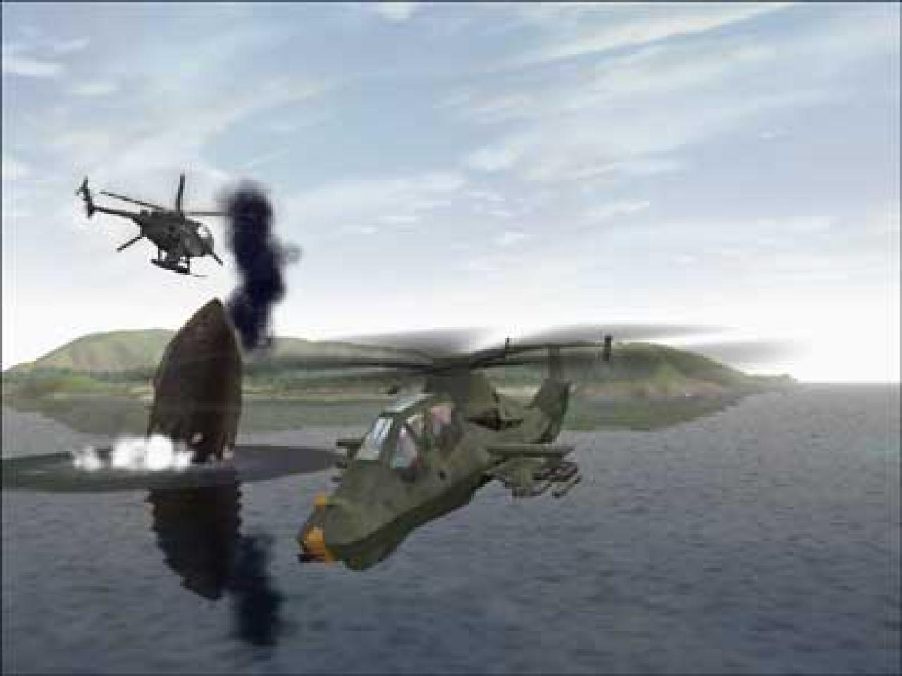 [26/11/2001] In Comanche 4 greifen Sie nicht nur fliegende Ziele an.