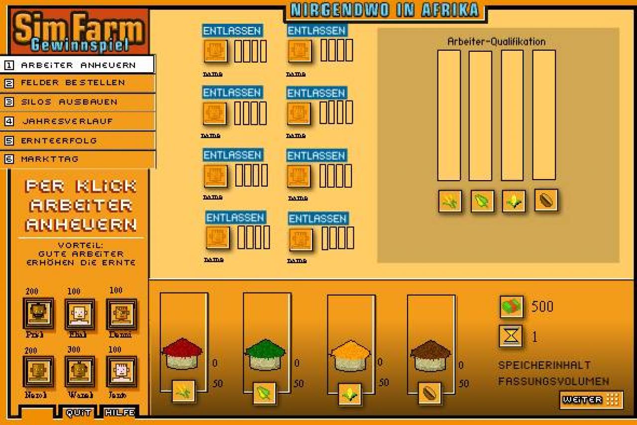 [16/01/2002] Bauen Sie mit SimFarm Ihren eigenen Bauernhof auf. Was heute mit Zyngas und Facebooks Farmville funktioniert, gab es bereits 1993.