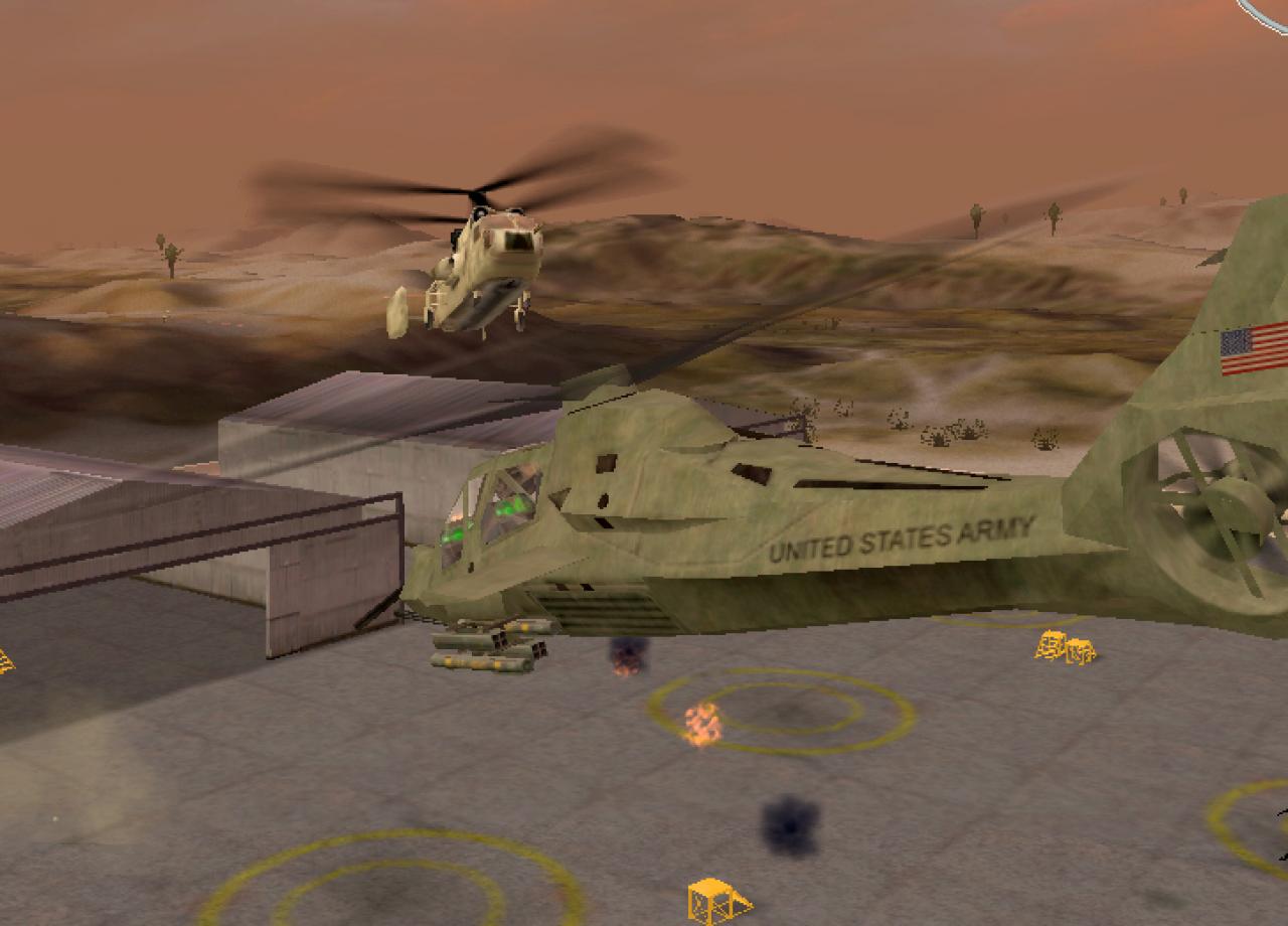 [01/01/2002] Luftduell: Gegnerische Hubschrauber sind Ihre gefährlichsten Gegner, selbst wenn es sich um ein so vorsintflutliches Modell wie diese Mil handelt.
