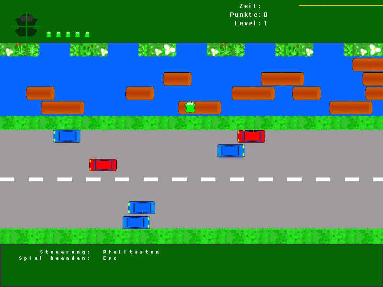 [23/01/2002] Frog-Running orientiert sich eng am bekannten Klassiker Frogger.