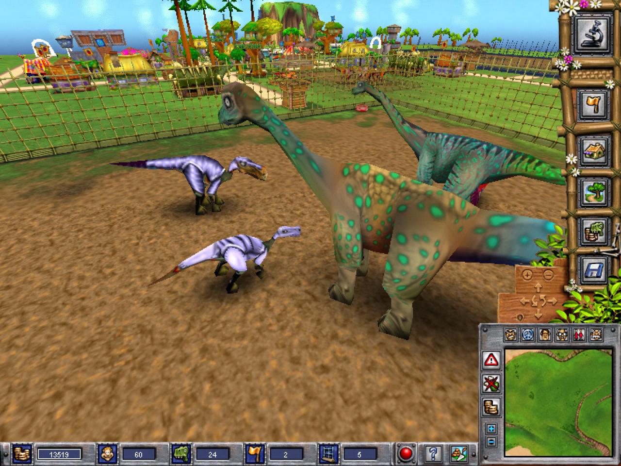 [07/02/2002] (2002) In Dino Island aus dem Hause Monte Cristo werden die Urzeitechsen zu Publikumsmagneten degradiert. Der Spieler erbauen einen Park, kümmern sich um die Pflege und Nachzucht diverser Dinos und lassen die Geschöpfe anschließend in Shows gegeneinander antreten.