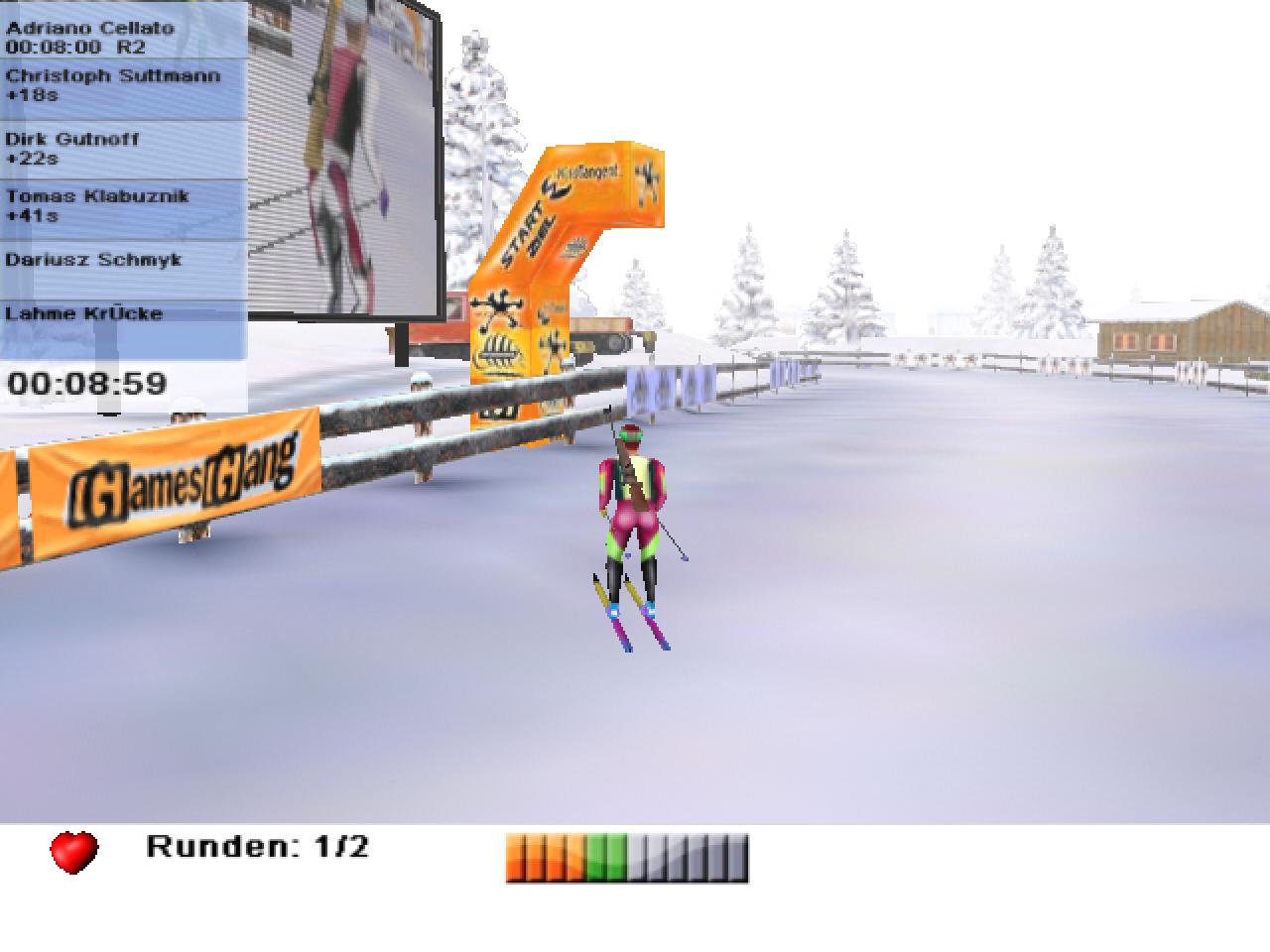 [26/02/2002] Die detailarme Pixelgrafik wird auch durch eine Leinwand nicht schöner.