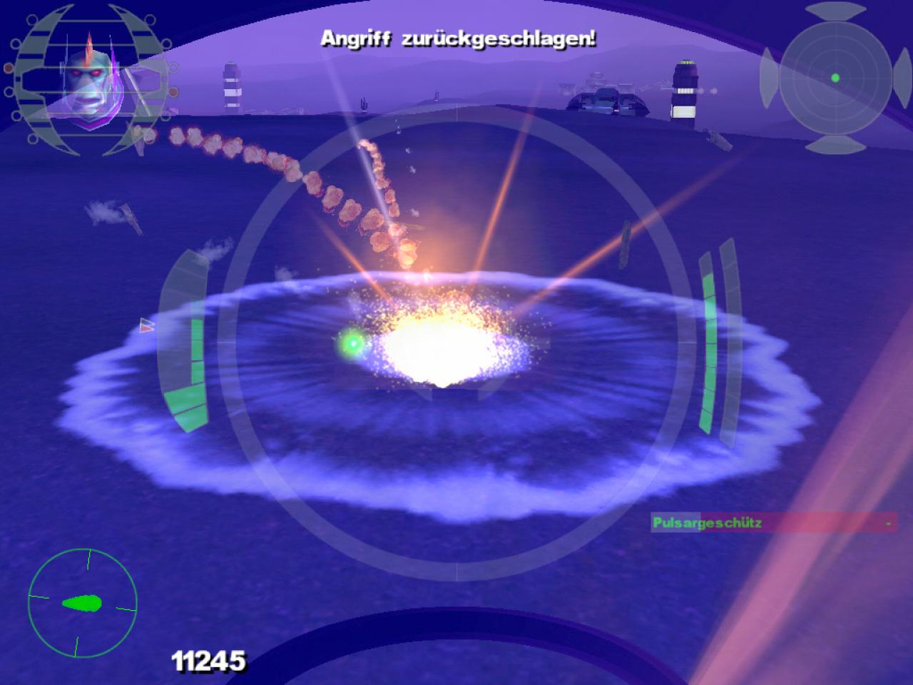 [10/03/2002] Das Ende eines Mörsergeschütz wird mit einem erlabenden Feuerball zelebriert.