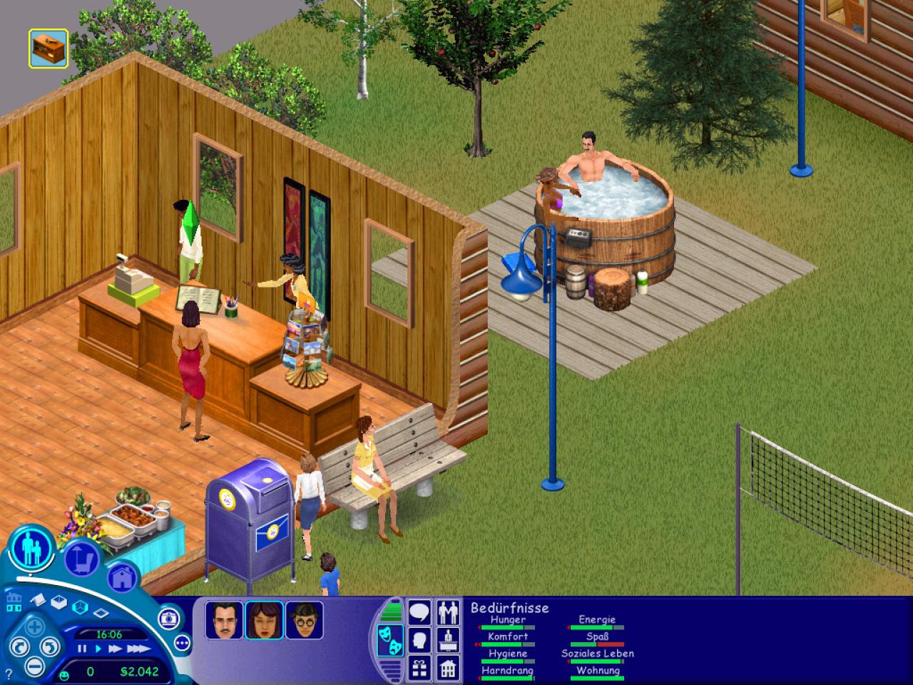 [01/05/2002] Im Whirlpool kommen sich die Sims garantiert näher.