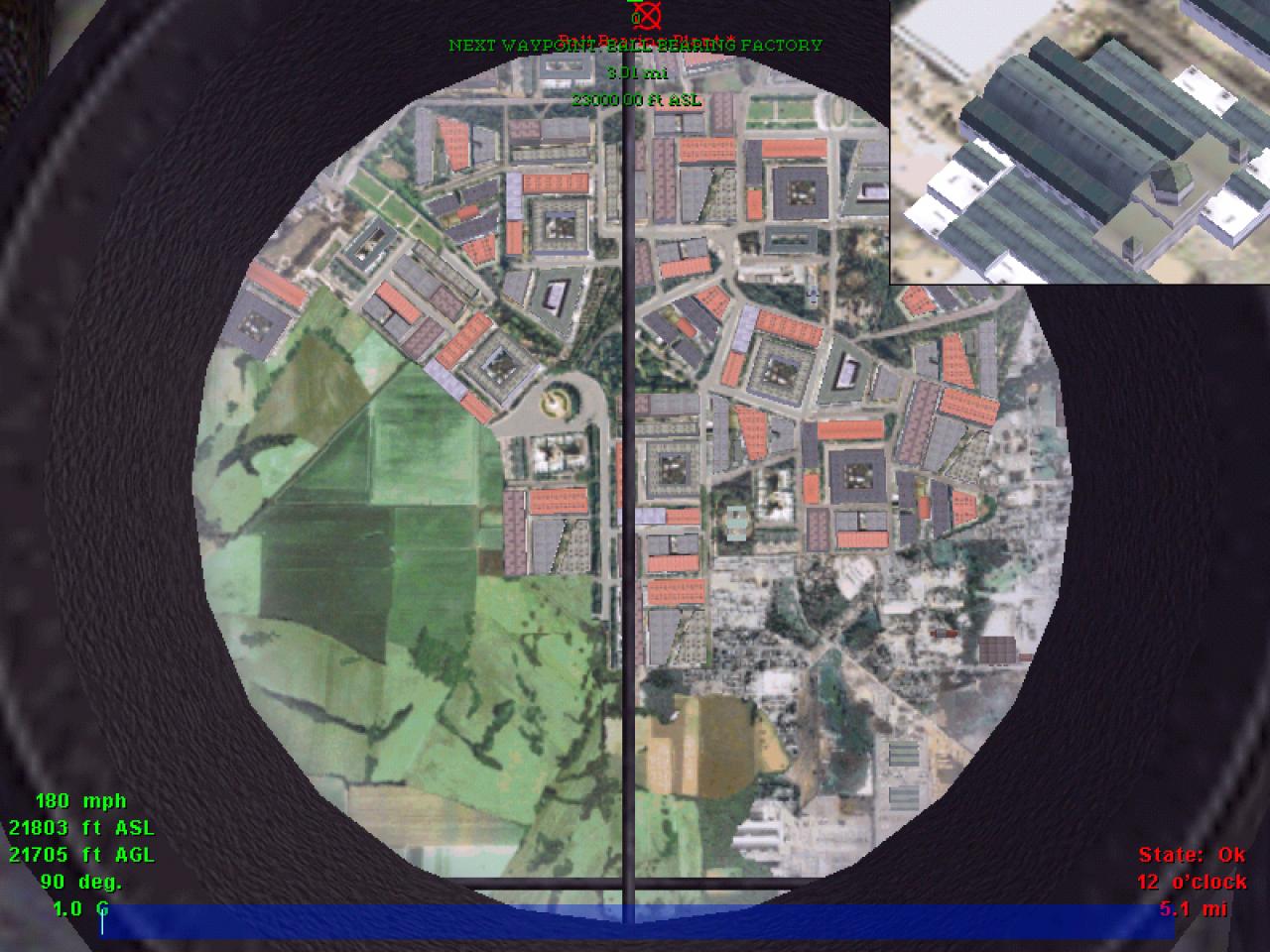 [11/06/2002] Mit der Zieloptik werden Bombereinsätze zum Kinderspiel.
