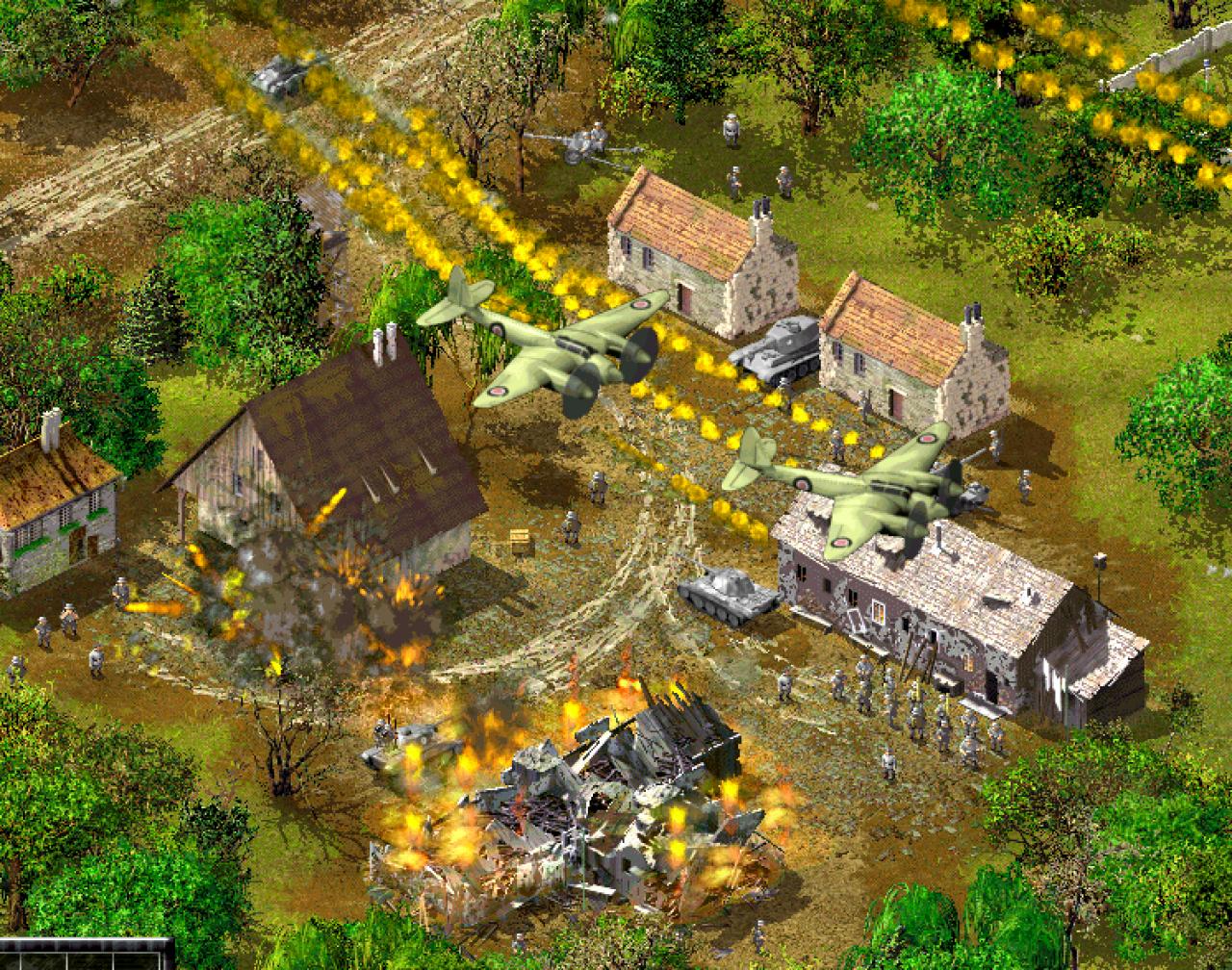 [20/06/2002] Nur in wenigen Missionen stehen Ihnen Bomber oder Jäger zur Verfügung, die Sie nur auf die wichtigsten gegnerischen Stellungen ansetzen sollten.