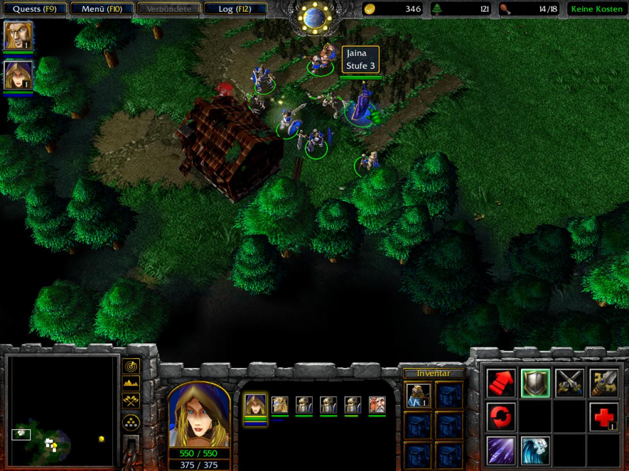 [05/07/2002] Warcraft 3 - die neue Karte spielt im 